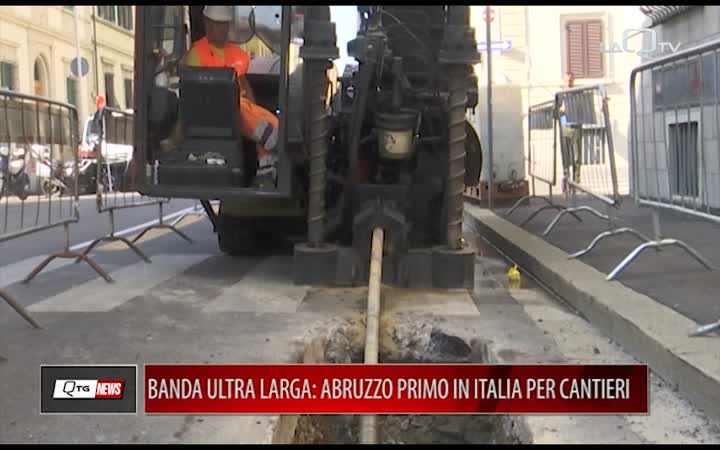 BANDA ULTRA LARGA: ABRUZZO PRIMA IN ITALIA PER CANTIERI COLLAUDATI 