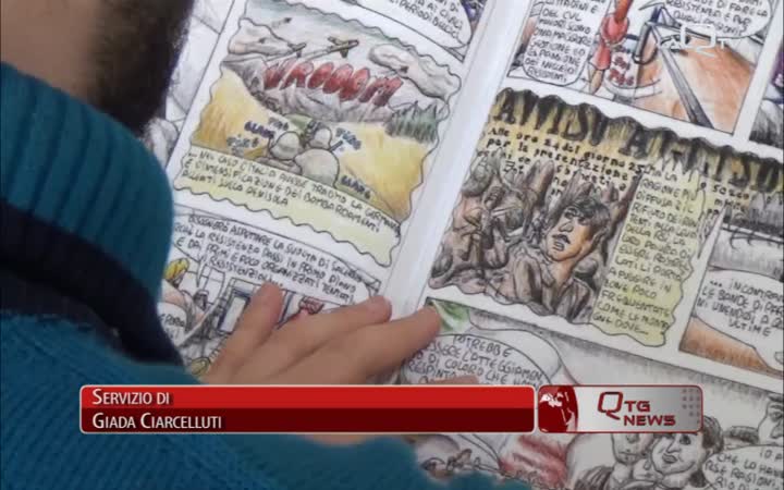 UN FUMETTO SULL'OCCUPAZIONE TEDESCA PARLA DI RIZIERI BONOMO E DELLE MINE INESPLOSE