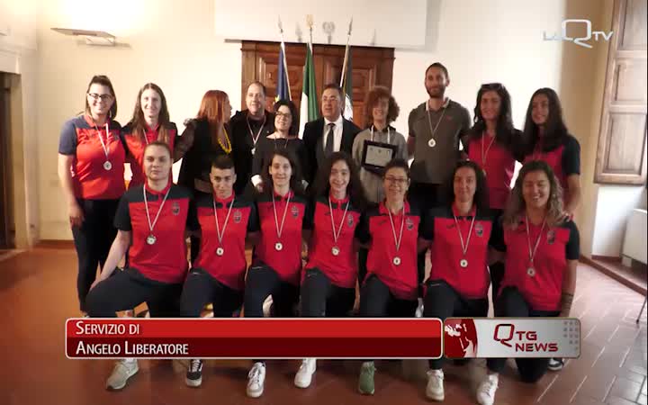 L'AQUILA 1927 FEMMINILE PREMIATA DAL COMUNE PER LA PROMOZIONE IN SERIE C