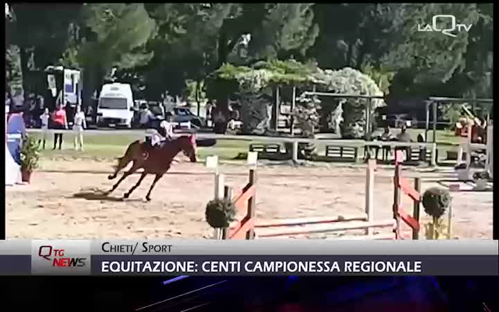 EQUITAZIONE: MARTINA CENTI CAMPIONESSA REGIONALE