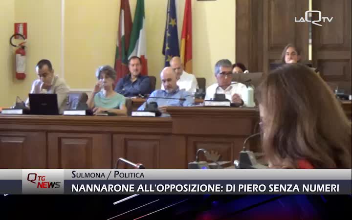 SULMONA. NANNARONE ALL'OPPOSIZIONE: DI PIERO SENZA NUMERI