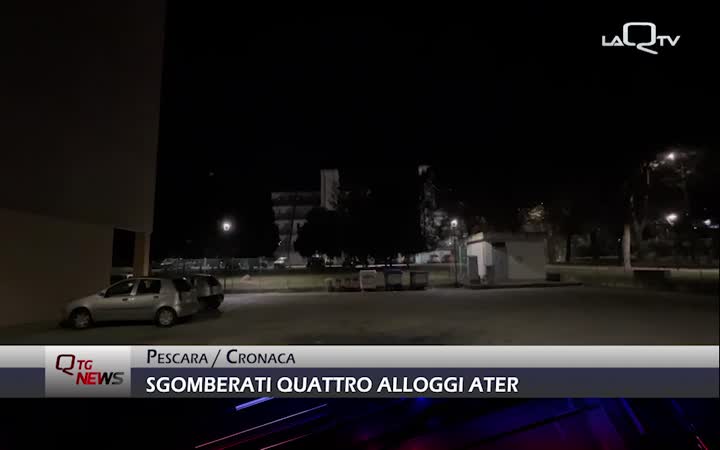  SGOMBERATI QUATTRO ALLOGGI ATER NEL QUARTIERE PERIFERICO FONTANELLE DI PESCARA