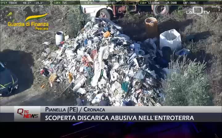 SCOPERTA DISCARICA ABUSIVA NELL'ENTROTERRA DI PESCARA, A PIANELLA