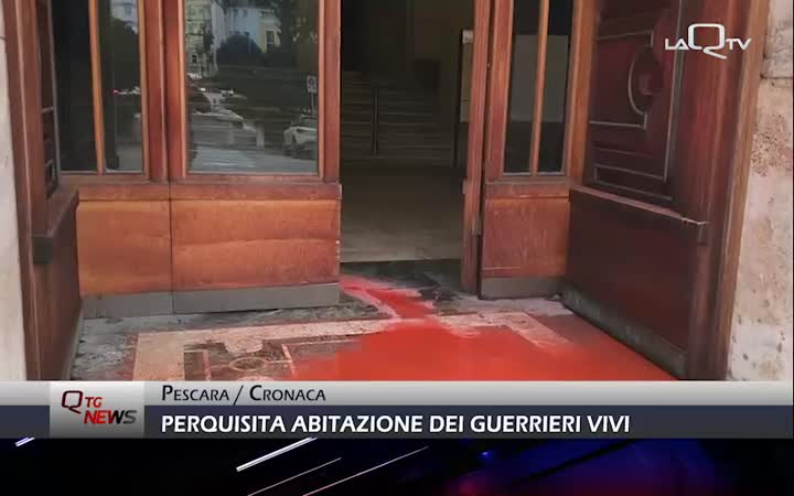 Pescara: perquisita l'abitazione dei vandali del Palazzo della Prefettura