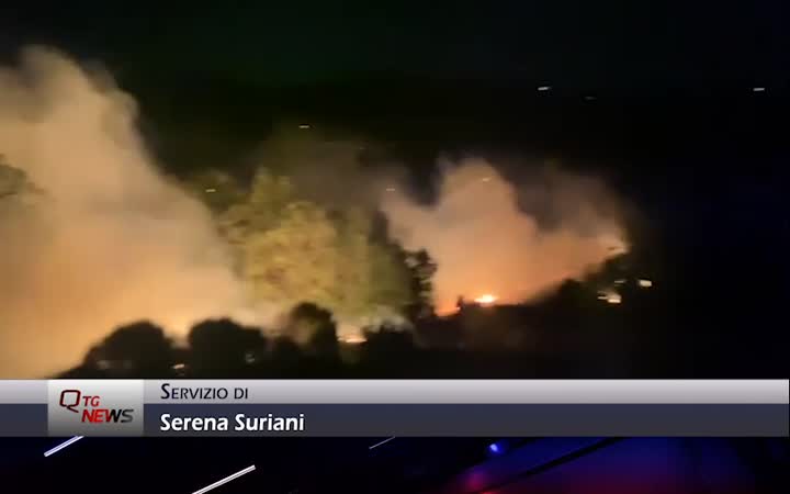 Un vasto incendio ha messo in pericolo gli abitanti di Cerchiara