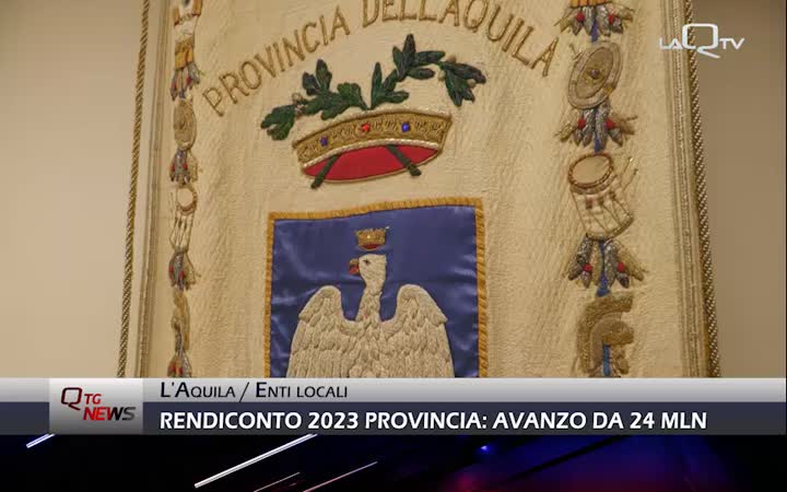Rendiconto 2023 Provincia dell'Aquila:  24 milioni di avanzo per nuovi investimenti