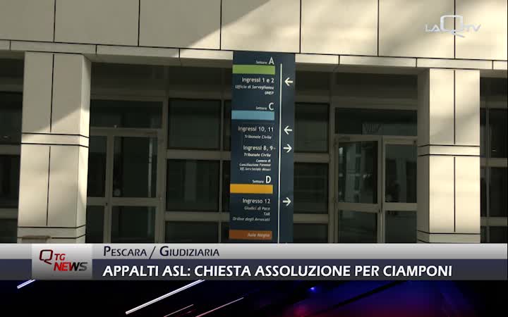 Appalti Asl di Pescara: chiesta l'assoluzione per l'ex direttore generale Ciamponi